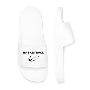 Basketball - Männer Badelatschen - Weiß - Vorne