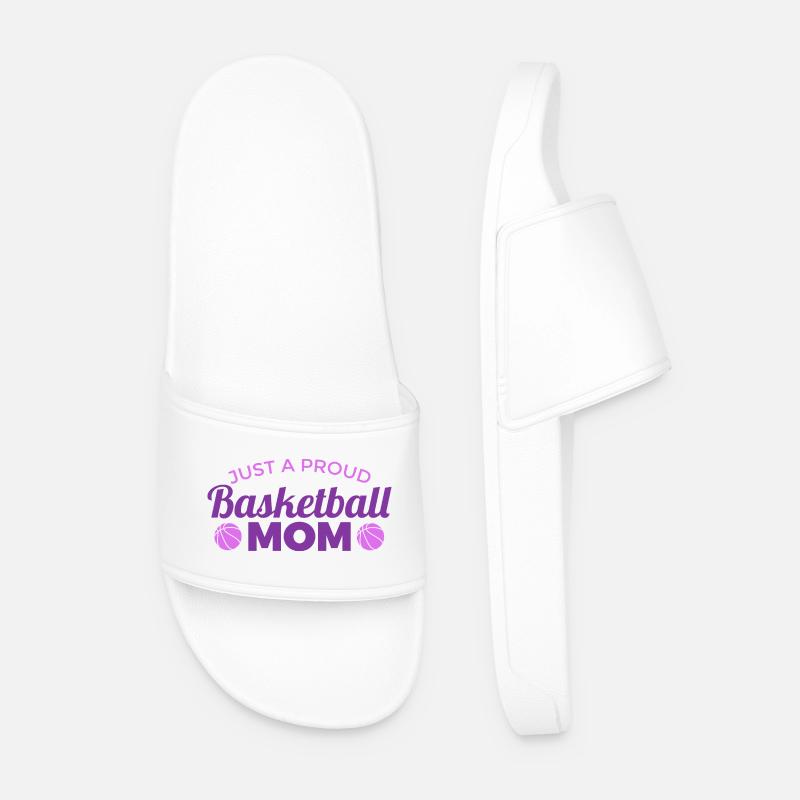 Stolze Basketball Mutter - Männer Badelatschen - Weiß