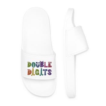 Cadeau de 10e anniversaire, 10 ans, pour garçons et filles - Claquettes Homme - blanc - Devant