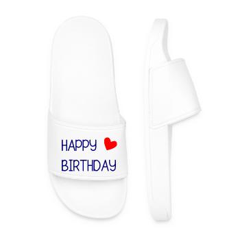 ALLES GUTE ZUM GEBURTSTAG!. ALLES GUTE ZUM GEBURTSTAG!. JAHRESTAG. - Männer Badelatschen - Weiß - Vorne