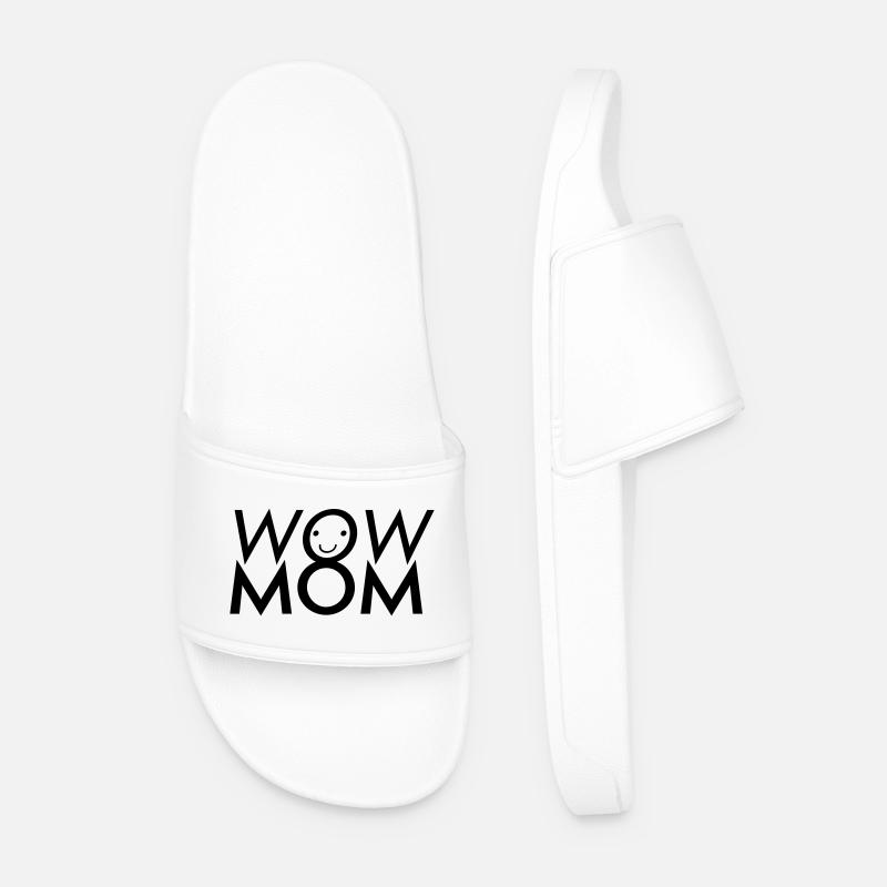 Wow Mom - Männer Badelatschen - Weiß
