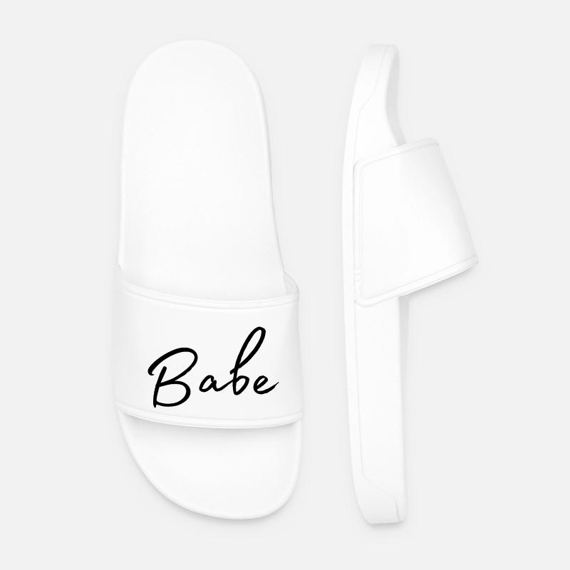 Babe - Männer Badelatschen - Weiß