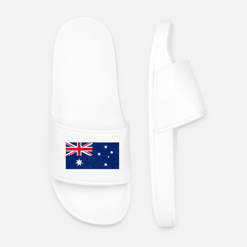 Australien - Männer Badelatschen - Weiß