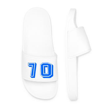 70. 70 YEARS. 70TH ANNIVERSARY. 70TH ANNIVERSARY. - Men’s Pool Sliders - white - Front