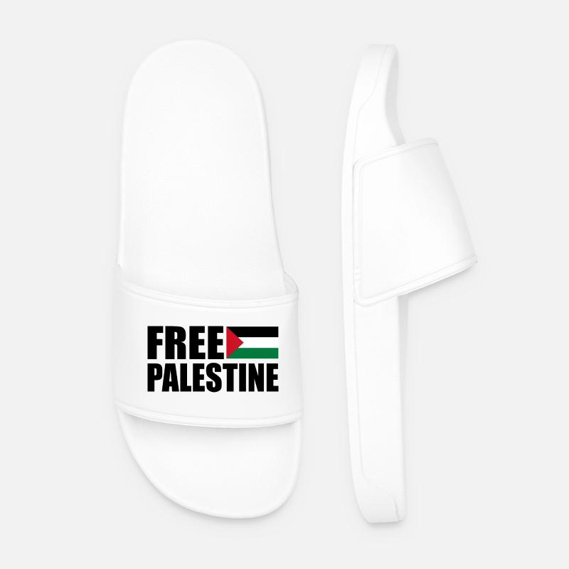 Free palestine - Männer Badelatschen - Weiß
