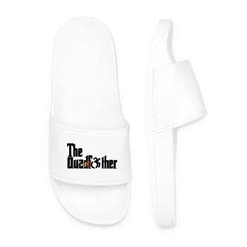 Le Quadfather. Humour pour les personnes en fauteuil roulant * - Claquettes Homme - blanc - Devant