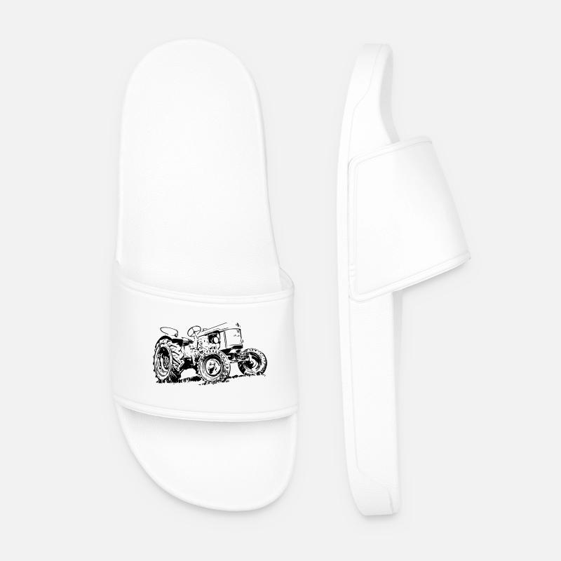 Traktor D25 - Männer Badelatschen - Weiß