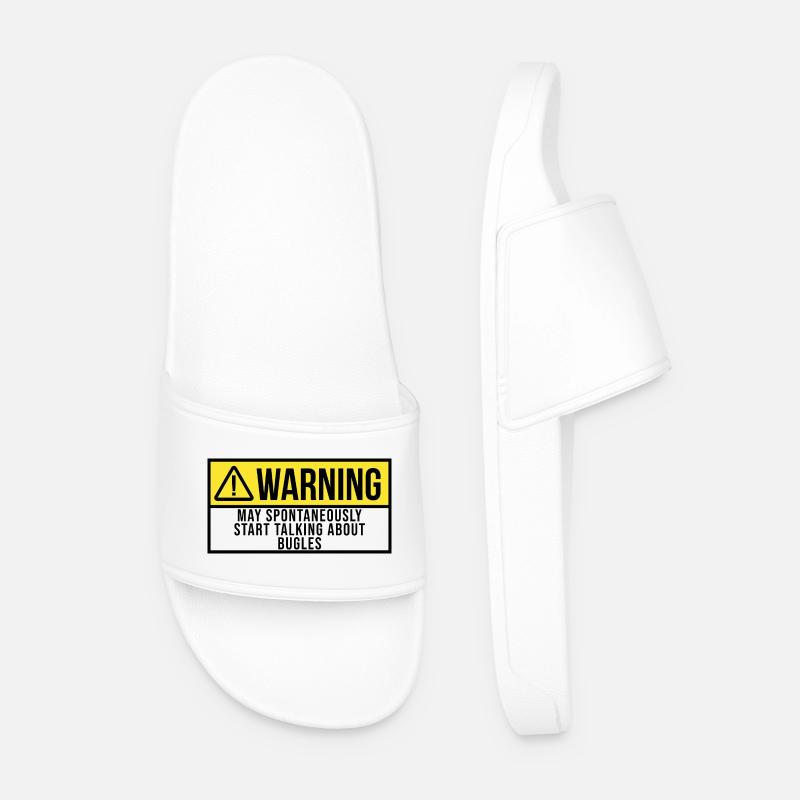 Bugle - Men’s Pool Sliders - white