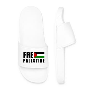 Free palestine - Claquettes Homme - blanc - Devant