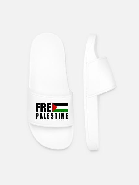 Free palestine - Männer Badelatschen - Weiß