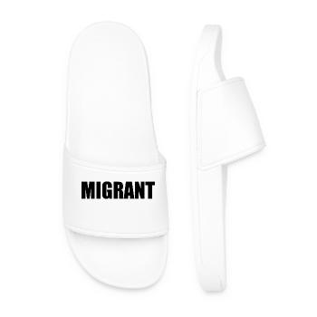 Migrant - Men’s Pool Sliders - white - Front