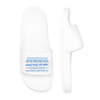 Idée cadeau grossesse naissance - Claquettes Homme - blanc - Devant