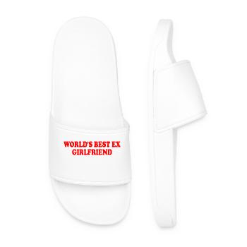 world's best ex girlfriend - Claquettes Homme - blanc - Devant