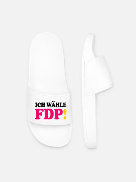 Ich wähle fdp - Männer Badelatschen - Weiß
