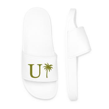 Lettre u vert Palm - Claquettes Homme - blanc - Devant