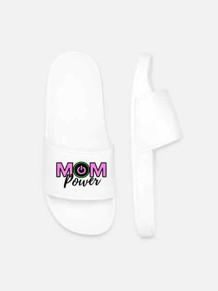 Mom power - Men’s Pool Sliders - white