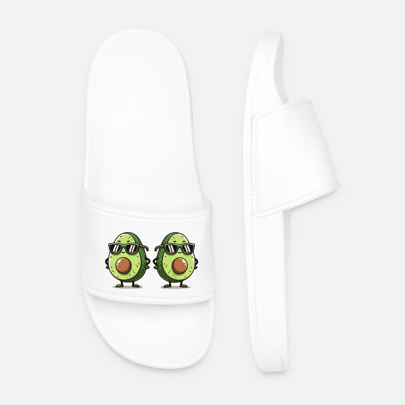 Avocado Comic 2 - Men’s Pool Sliders - white