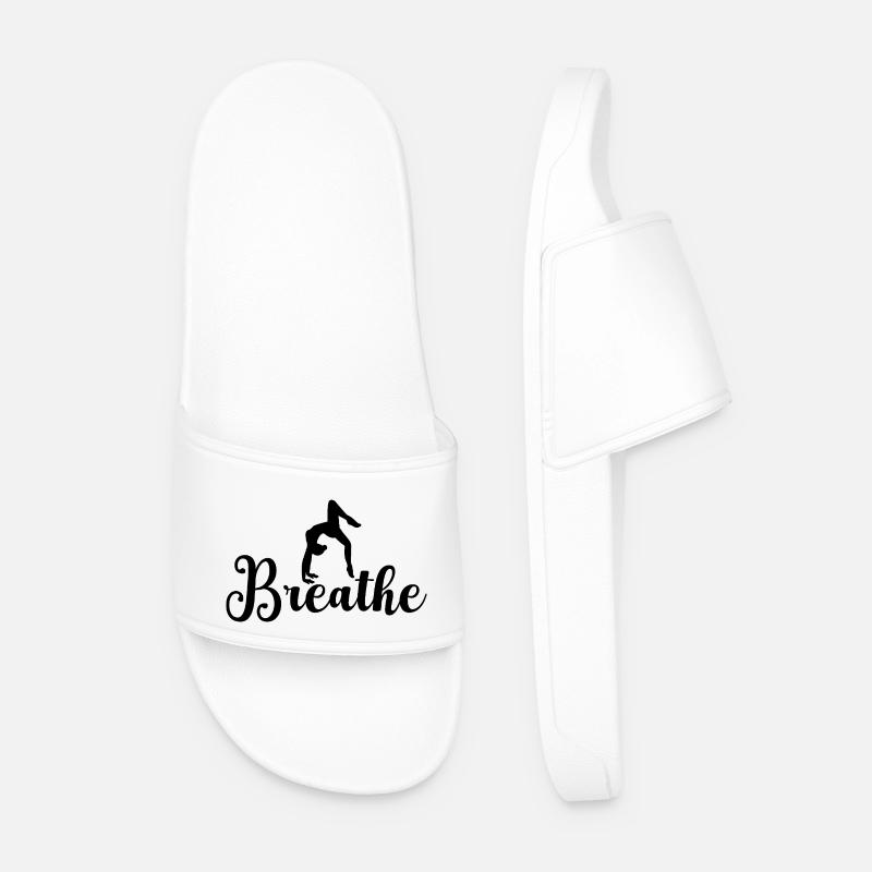 Einatmen - Männer Badelatschen - Weiß