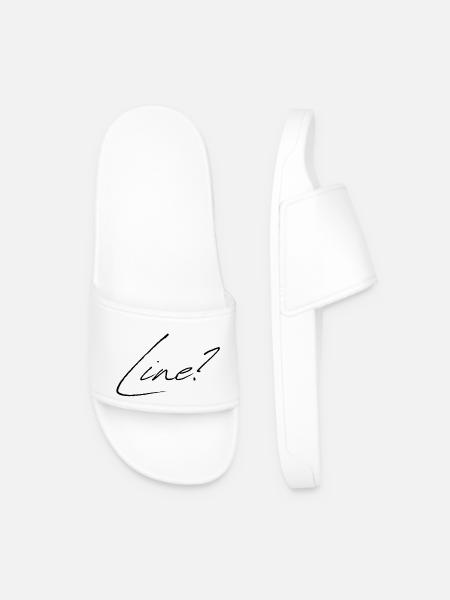 Line? - Men’s Pool Sliders - white