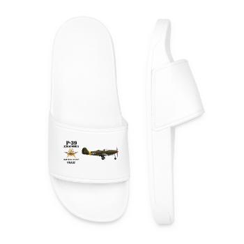 P-39 Airacobra - Men’s Pool Sliders - white - Front