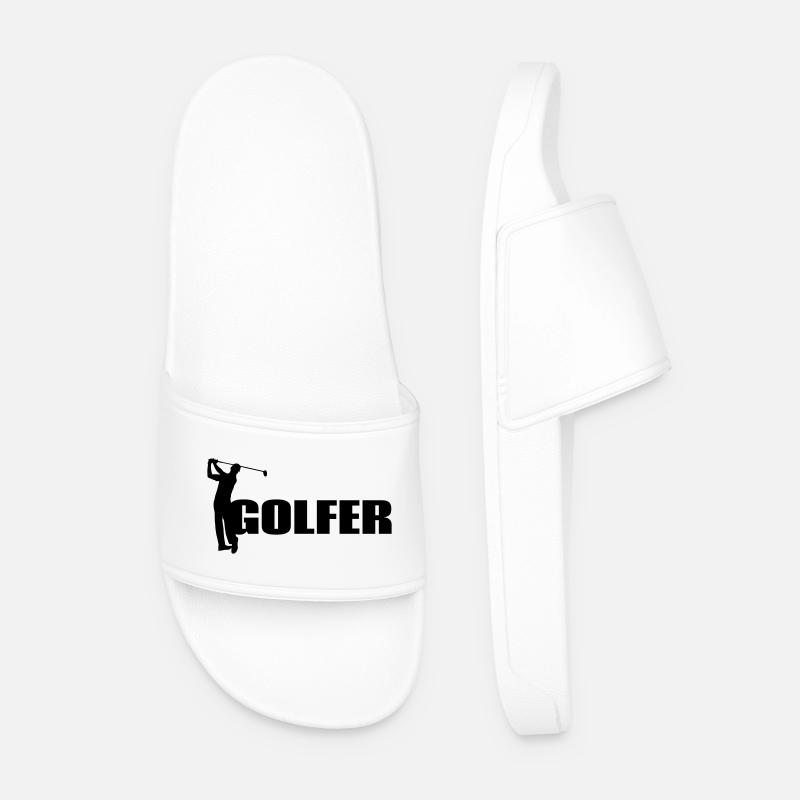 Golfer - Männer Badelatschen - Weiß