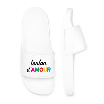 Tonton d'Amour - Famille - Noël - Claquettes Homme - blanc - Devant