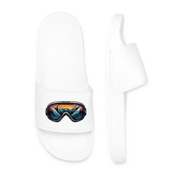 Ski Goggles Mountains Ski - Men’s Pool Sliders - white - Front