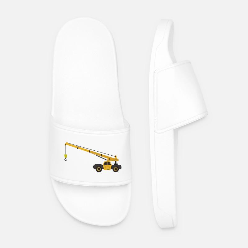 Kranich - Männer Badelatschen - Weiß