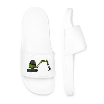 Excavator - Men’s Pool Sliders - white - Front