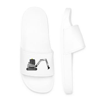 Excavator - Men’s Pool Sliders - white - Front