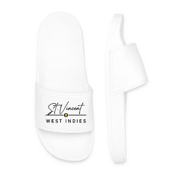 St. Vincent & Grenadines - West Indies - Caribbean - Men’s Pool Sliders - white - Front