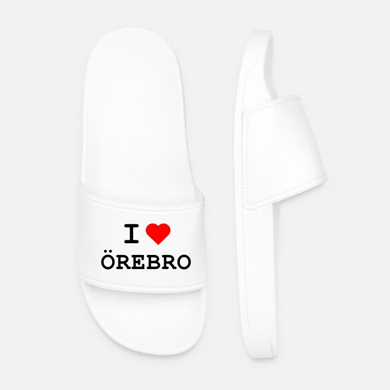 I love Örebro - Männer Badelatschen - Weiß
