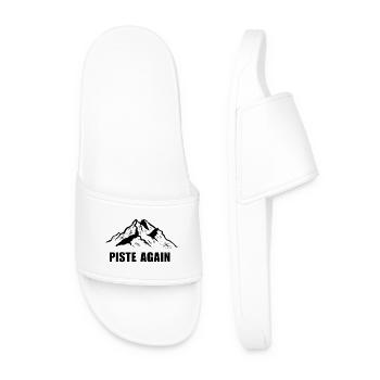 PISTE AGAIN. SKI. SKI WINTE SPORT - Men’s Pool Sliders - white - Front