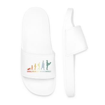 The development of an architect - Men’s Pool Sliders - white - Front