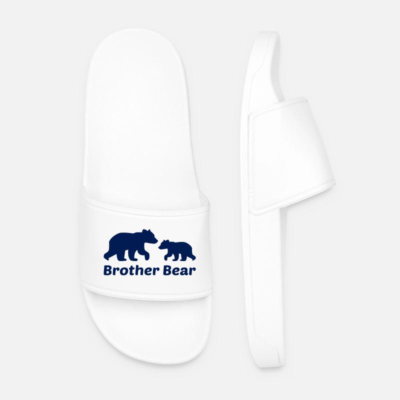 Bruder Bär Geschenk - Männer Badelatschen - Weiß