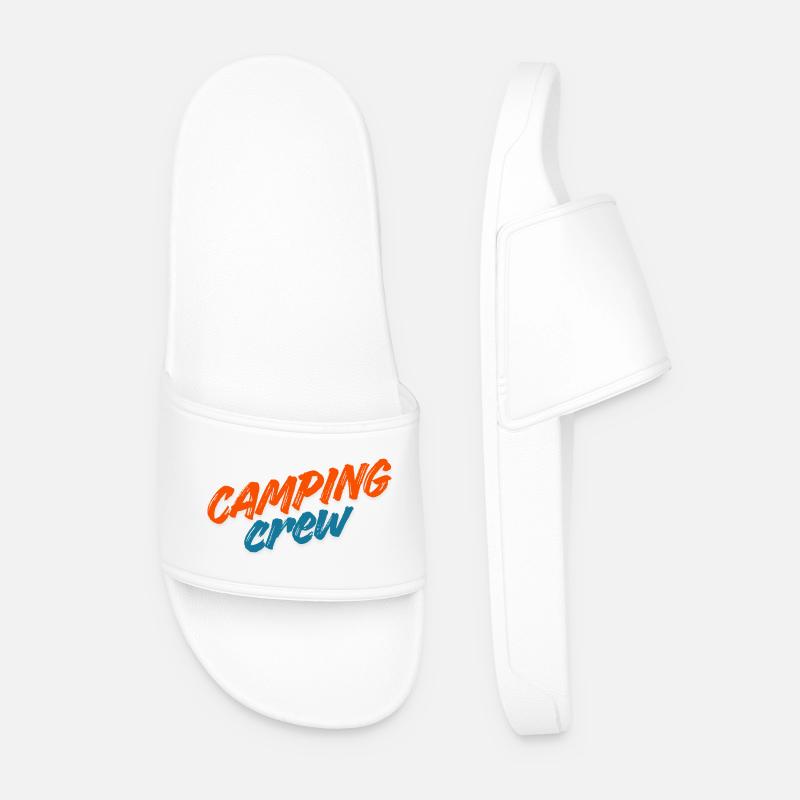 Camping Crew - Männer Badelatschen - Weiß