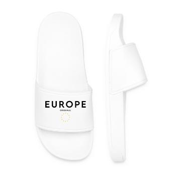 European pride, minimalist sleek design - Men’s Pool Sliders - white - Front