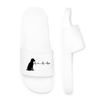 Dog - Men’s Pool Sliders - white - Front