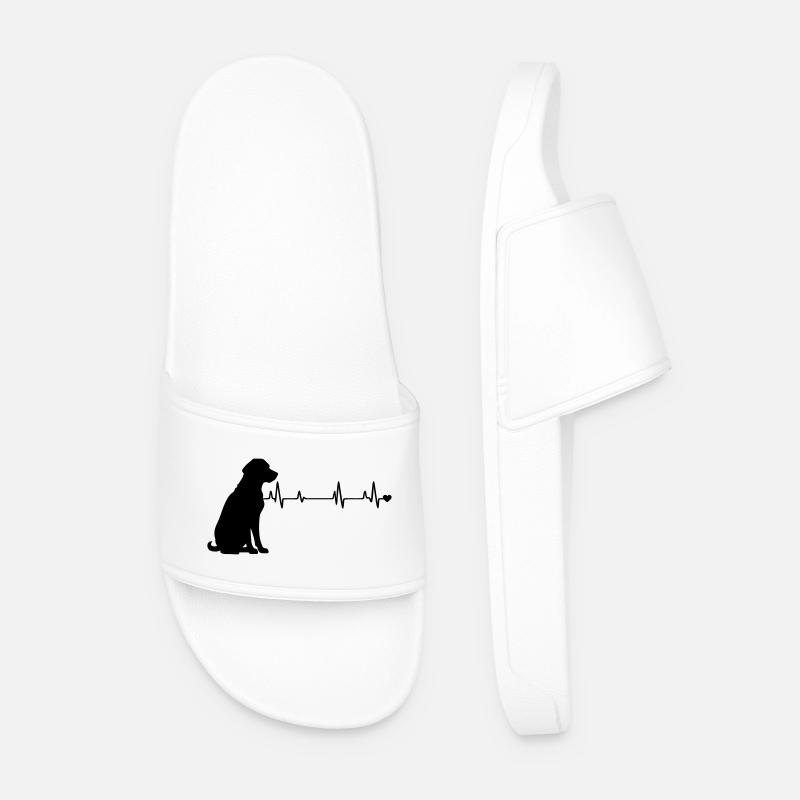 Hund - Männer Badelatschen - Weiß
