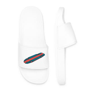 Cool Skateboard Deck Streetwear - Men’s Pool Sliders - white - Front