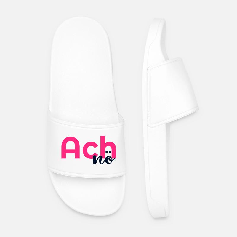 Expression of disappointment - Men’s Pool Sliders - white