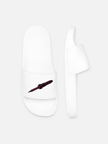 Soldering Iron FPV Drone Hobbyist Electronics - Men’s Pool Sliders - white
