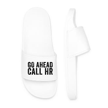 Go ahead, call the HR department! Sarkas - Men’s Pool Sliders - white - Front