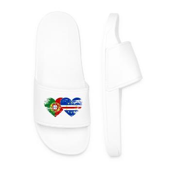 Drapeau du Cap-Vert du Portugal utilisé - Claquettes Homme - blanc - Devant
