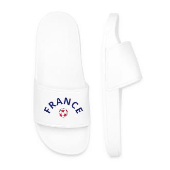 France football pour supporters - Claquettes Homme - blanc - Devant