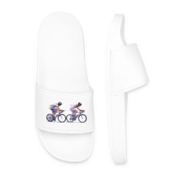 Double course Sprint Cyclisme - Claquettes Homme - blanc - Devant