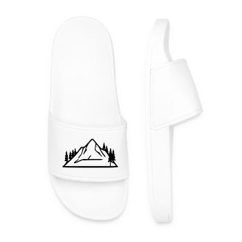 Cadeau d’alpinisme en randonnée en montagne - Claquettes Homme - blanc - Devant