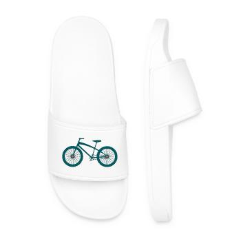 Conception de silhouettes de VTT - Claquettes Homme - blanc - Devant