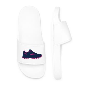 Golf Shoe Sport Graphic - Men’s Pool Sliders - white - Front