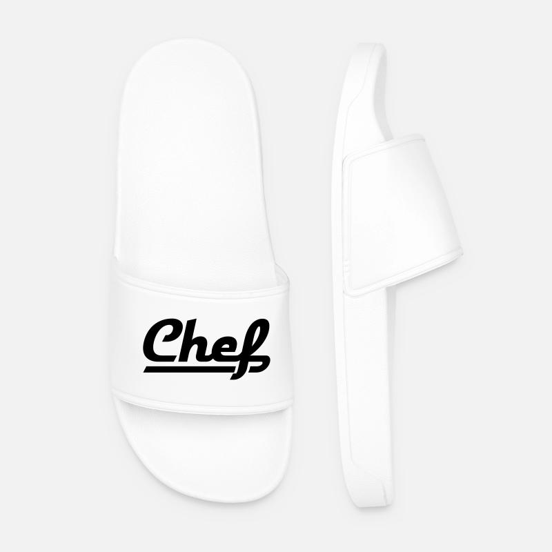 Chef - Männer Badelatschen - Weiß